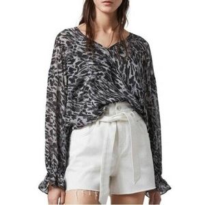 AllSaints penny masala blouse L